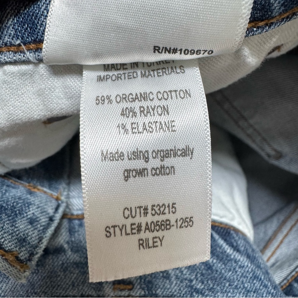 Agolde Riley High Rise Straight Crop Jeans In Whiplash - Picture 7 of 7